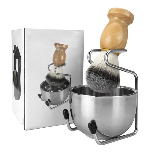 Mens shaving brush and bowl - shaving,