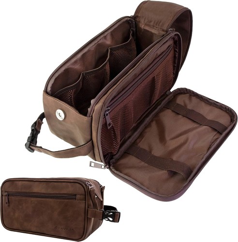 Large men leather toiletry - leather,