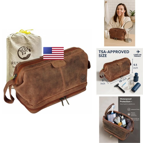 Rustic town leather toiletry - leather,