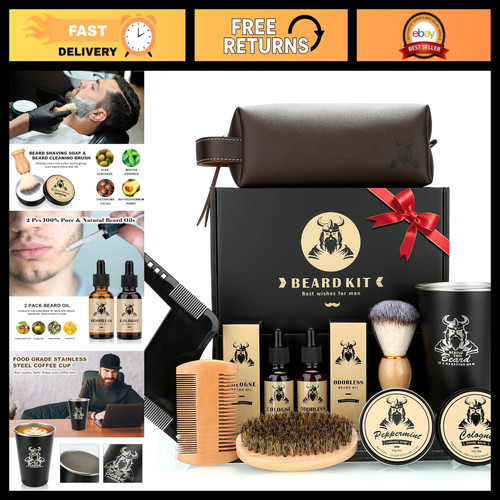 Piece beard grooming kit - 10-piece,
