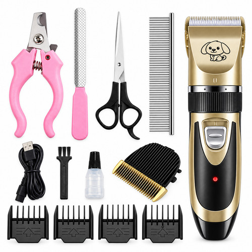 Pet grooming kit rechargeable - kit,