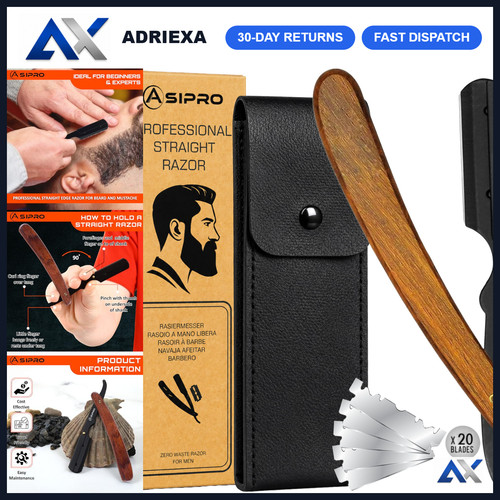 Men straight razor kit with - razor,