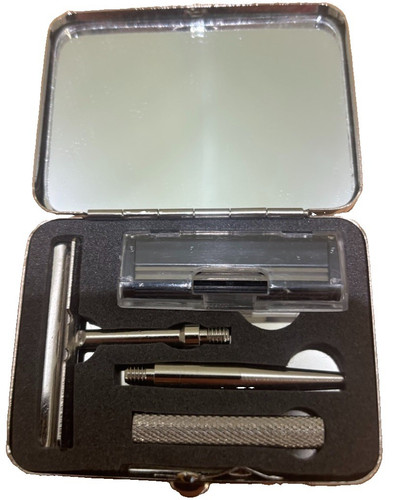 Pocket shaving kit with - kit,