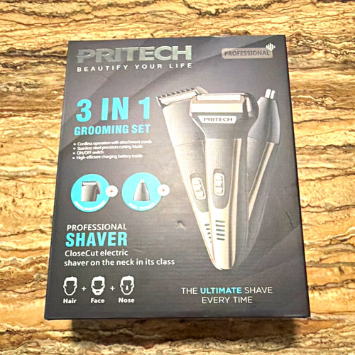 Pritech shaving kit - 3-in-1,
