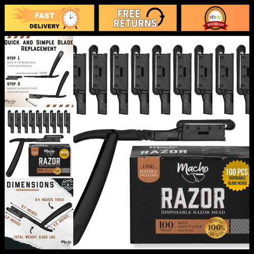 Disposable straight razor with - disposable,