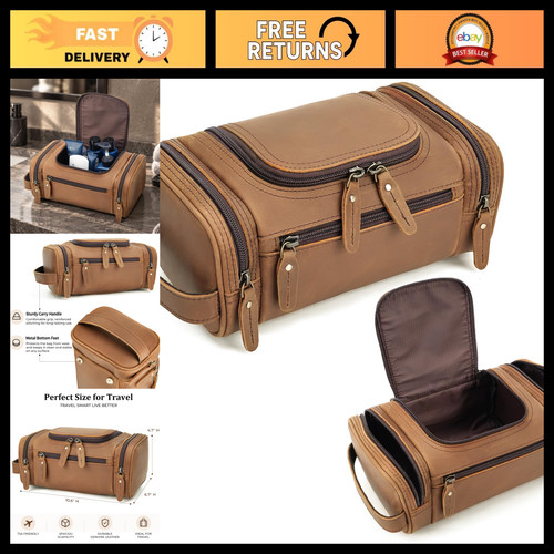 Full grain leather toiletry - full,