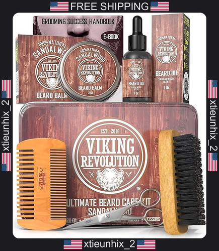 Beard grooming kit with - beard,