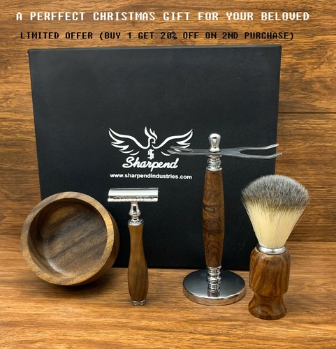Brown shaving piece set de - brown,