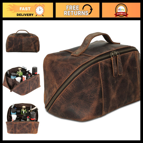 Luxury leather toiletry - toiletry, travel