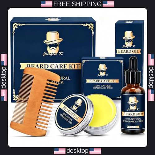 Beard grooming kit with oil - grooming,