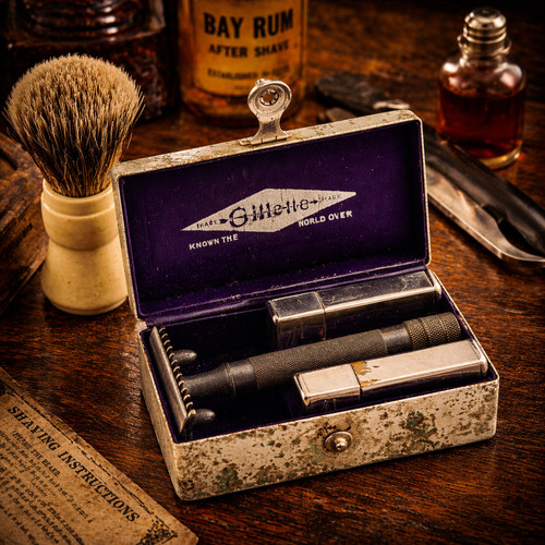 Antique gillette razor - antique,