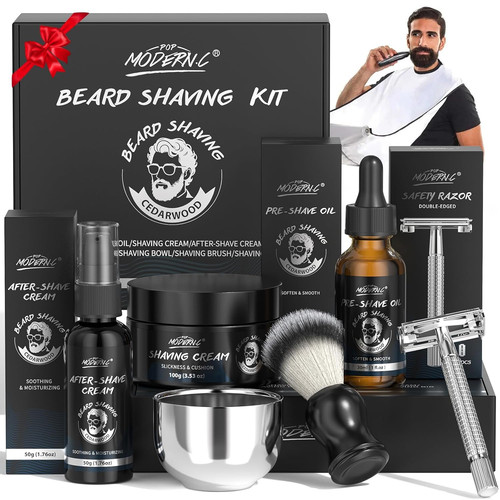 8pcs shaving kit for men - shaving,