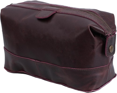 Brown vintage style toiletry - style,