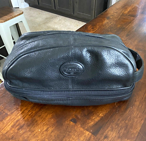Fossil men black genuine - men's,
